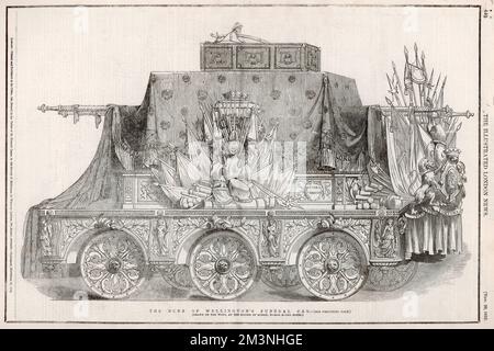 Der Grabwagen des Duke of Wellington Stockfoto