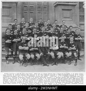 Neuseeländisches Rugby-Team „All Blacks“ Stockfoto