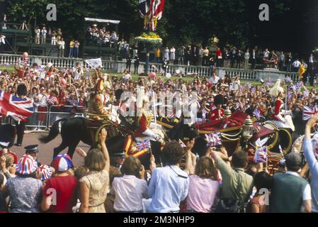 Königliche Hochzeit 1981 Stockfoto
