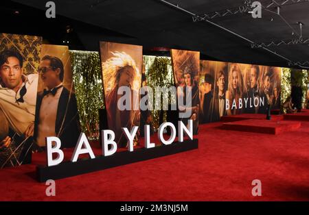 Los Angeles, Kalifornien, USA 15.. Dezember 2022 Global Premiere Screening von „Babylon“ im Academy Museum of Motion Pictures am 15. Dezember 2022 in Los Angeles, Kalifornien, USA. Foto: Barry King/Alamy Live News Stockfoto