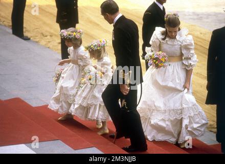 Königliche Hochzeit 1981 Stockfoto