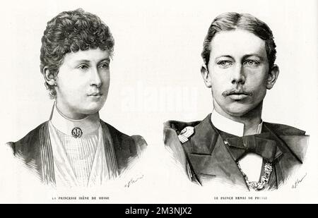 Prinzessin Irene von Hessen und Prinz Heinrich von Preußen Stockfoto