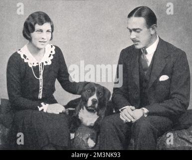 Captain Henry und Lady May Abel Smith Stockfoto