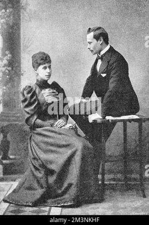 Prinzessin Victoria Melita und Prinz Ernst Ludwig von Hessen Stockfoto