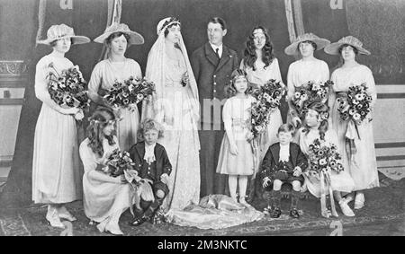 Königliche Hochzeit 1919 -- Prinzessin Patricia von Connaught Stockfoto