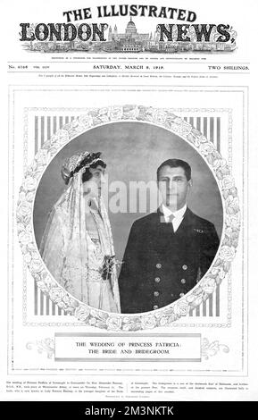 Königliche Hochzeit 1919 -- Prinzessin Patricia von Connaught Stockfoto