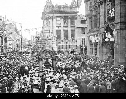 Königliche Hochzeit 1893 - Feierlichkeiten in Inverness Stockfoto