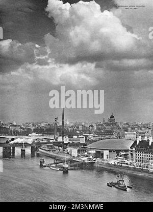 Website Festival of Britain, South Bank, London Stockfoto