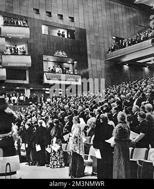 Eröffnung der Royal Festival Hall, South Bank, London Stockfoto