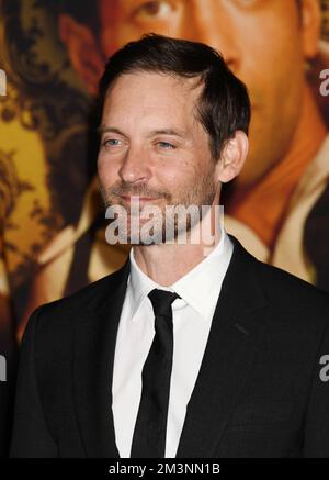 Los Angeles, Kalifornien, USA. 15.. Dezember 2022. Tobey Maguire nimmt am 15. Dezember 2022 am Academy Museum of Motion Pictures in Los Angeles, Kalifornien, Teil an der globalen Premiere von „Babylon“. Kredit: Jeffrey Mayer/Jtm Photos/Media Punch/Alamy Live News Stockfoto