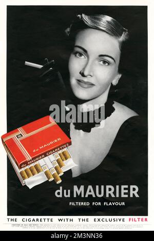 Werbung für du Maurier Zigaretten Stockfoto