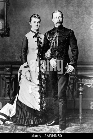 Herzog und Herzogin von Connaught, um 1879 Stockfoto