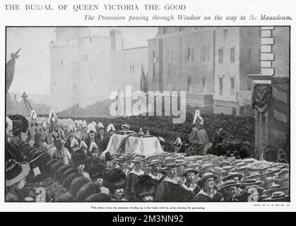 Trauerfeier für Queen Victoria Stockfoto