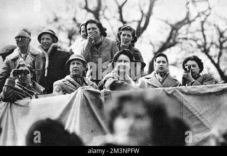 Mitglieder der königlichen Familie bei den Badminton Horse Trials Stockfoto