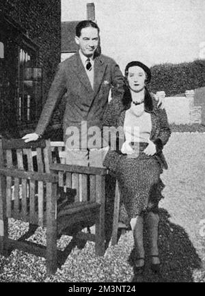 Die berüchtigte Lady Idina Sackville mit ihrem vierten Ehemann, Mr. Donald Haldeman. Stockfoto