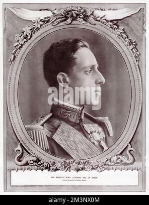 König Alfonso XIII von Spanien Stockfoto