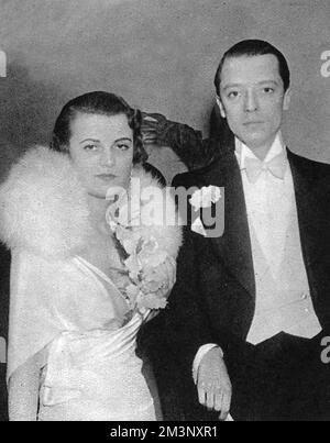 Mr. Charles Birkin und Miss Margaret Whigham Stockfoto