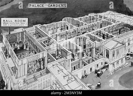 Erster Hof der Londoner Saison im Buckingham Palace, 1922 Stockfoto