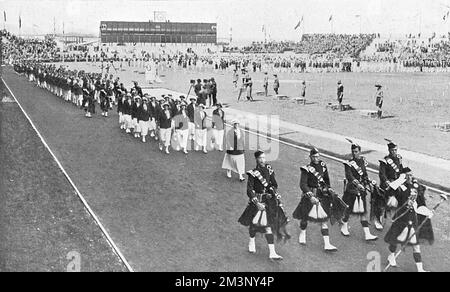 Eröffnungszeremonie der Olympischen Spiele 1924 in Paris Stockfoto