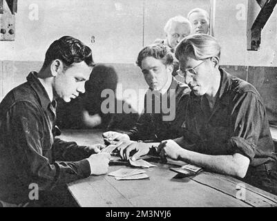 Deutsche Gefangene in Großbritannien, die Kantine, 1946 Stockfoto