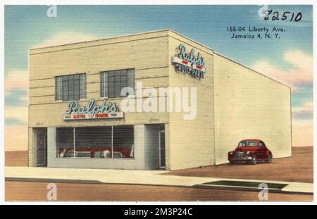 Ralph's Auto Parts, 155-04 Liberty Ave., Jamaica, N. Y. , Commercial Facilities, Tichnor Brothers Collection, Postkarten der Vereinigten Staaten Stockfoto