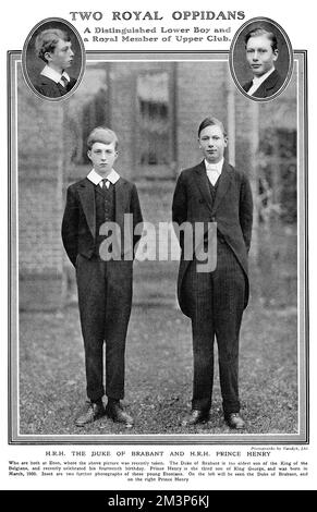 Prinz Henry und Herzog von Brabant in Eton Stockfoto