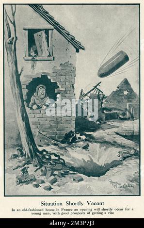 "Situation kurz vakant" von Bruce Bairnsfather Stockfoto