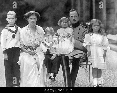 Familie Sachsen-Coburg-Gotha Stockfoto