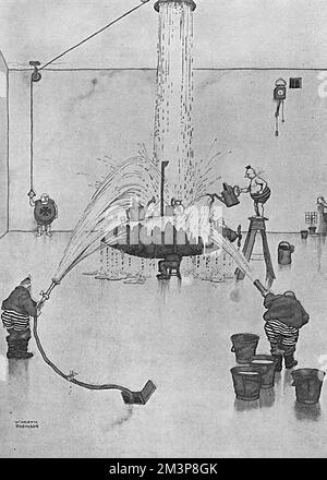 Versunken von William Heath Robinson Stockfoto