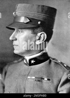 Guglielmo Marconi in Uniform, 1. Weltkrieg Stockfoto