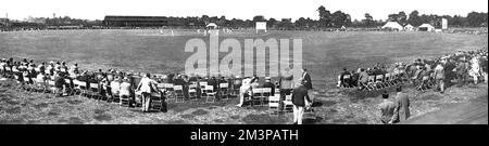 Cricket im Clacton-on-Sea Stockfoto