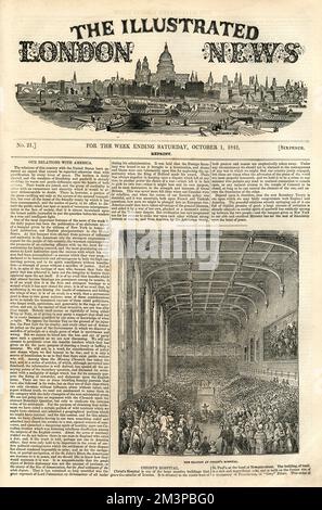 Illustrated London News Cover, 1. Oktober 1842 Stockfoto