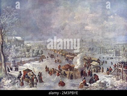 Frostfest von Jan Griffier dem Älteren Stockfoto