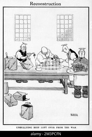 Rekonstruktion von William Heath Robinson, Cartoon aus dem 1. Weltkrieg Stockfoto