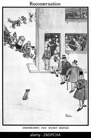 Rekonstruktion von William Heath Robinson, Cartoon aus dem 1. Weltkrieg Stockfoto