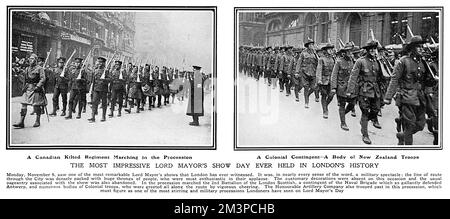 Lord Mayor's Show, 1914 Stockfoto