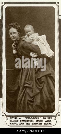 Prinzessin Alexandra von Wales mit Prinzessin Louise Stockfoto