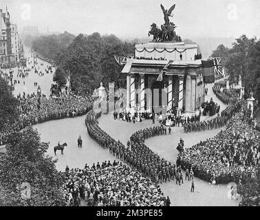 Siegeszug, Juli 1919 Stockfoto