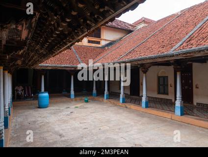 Chettiar Mansion Courtyard, Tamil Nadu, Kanadukathan, Indien Stockfoto