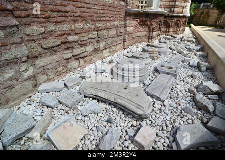 Die Fenari Isa Moschee oder die Lippen-Klosterkirche, die einst als orthodoxe Kirche in Istanbul diente, wurde von den Türken in eine Moschee umgewandelt. Stockfoto