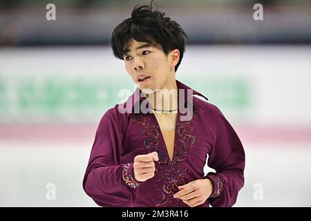 Shun SATO (JPN), während des Senior Men Free Skating, beim ISU Grand Prix of Figure Skating Final 2022, in Palavela, am 10. Dezember 2022 in Turin, Italien. (Foto: Raniero Corbelletti/AFLO) Stockfoto