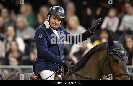 Royal Victoria Dock, Großbritannien. 16.. Dezember 2022. London International Horse Show. Excel London. Royal Victoria Dock. v Credit: Sport in Pictures/Alamy Live News Stockfoto