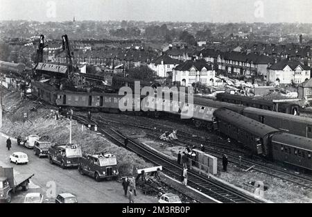 Hither Green Rail Unfall, 1967 Stockfoto