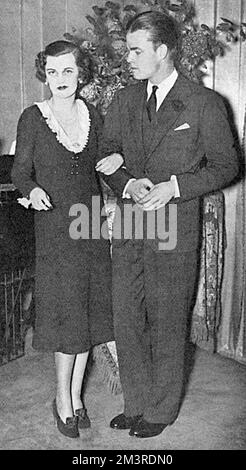 Mr. Charles Sweeney und Miss Margaret Whigham Stockfoto