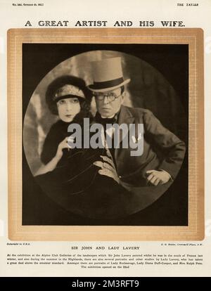Sir John Lavery (1856-1941) und seine Frau Lady Lavery (1886-1935) Datum: 1928 Stockfoto