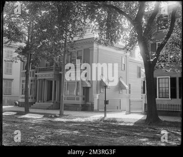 Salem, 357 Essex Street, Galloupe House, in 1891 , Houses, Straßen. Frank Cousins Glass Plate Negatives Collection Stockfoto