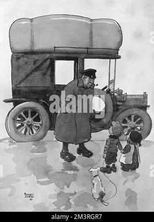 Von allen Beobachtern beobachtet von Alfred Leete Stockfoto