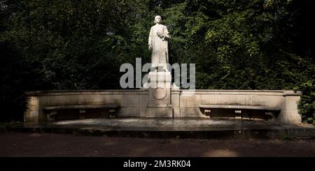 Denkmal für Franz Liszt im Park auf der Ilm, Weimar, Thüringen, Deutschland Stockfoto