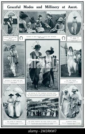 Ascot Moden 1913 Stockfoto