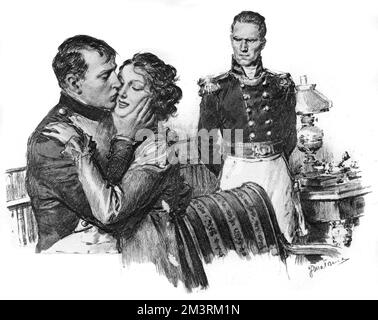 Mary Baker (n&#x9960;Willcocks) (1791-1864) eine Tochter von Devonshire Cobbler und bekannte Hochstaplerin. Baker gab sich als fiktive Prinzessin Caraboo aus und gab vor, aus einem weit entfernten Inselreich zu kommen, das sich in die Gesellschaft einweiht. Hier sieht man sogar Napoleon hinters Licht führen - sie hielt an der St. Helena war auf dem Weg nach Philadelphia und so war die Romantik ihrer bunten Geschichte, die Ex-Kaiser wurde gerührt, sie zu küssen. Datum: 1945 Stockfoto